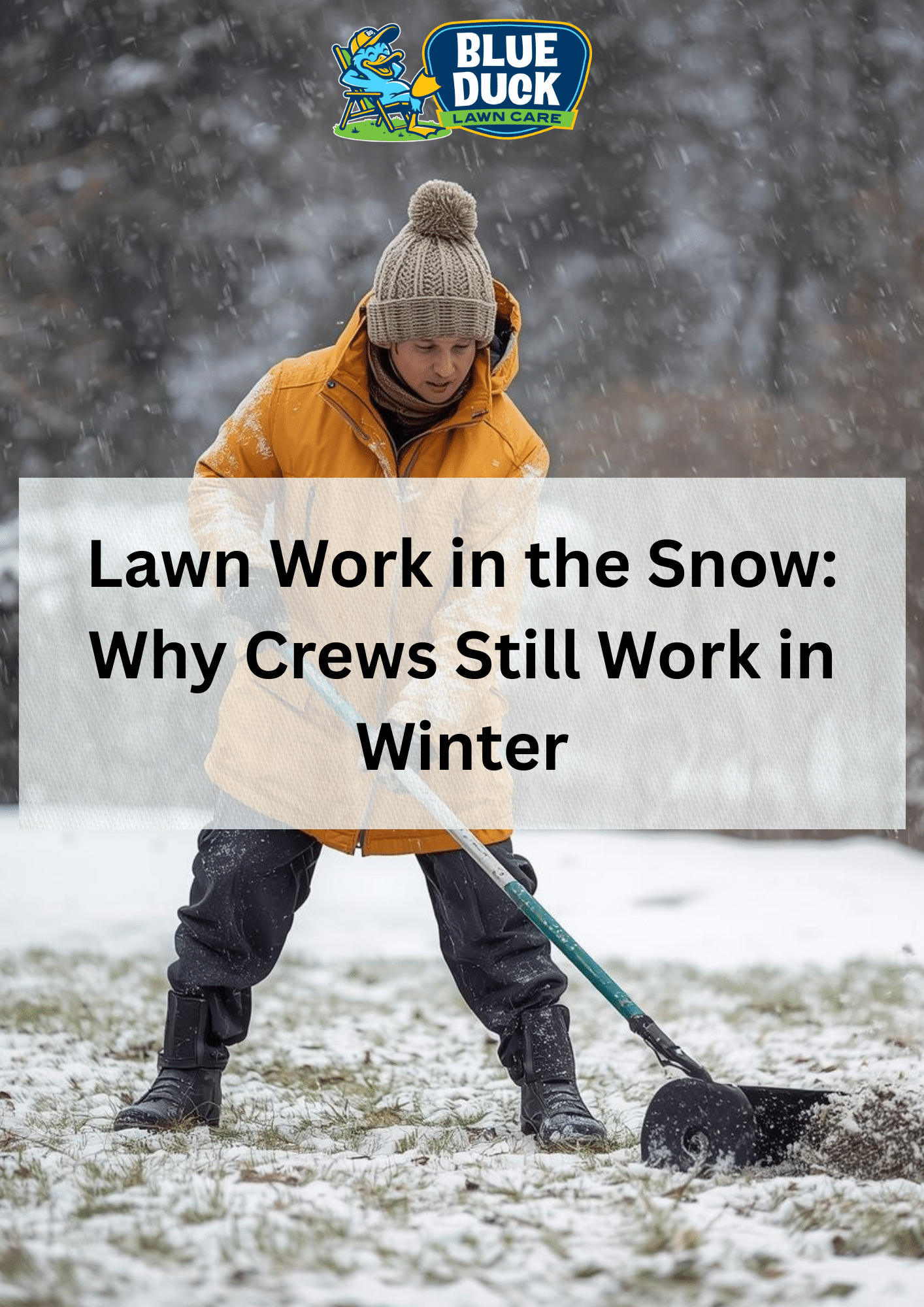 Lawn Work in the Snow: Why Crews Still Work in Winter