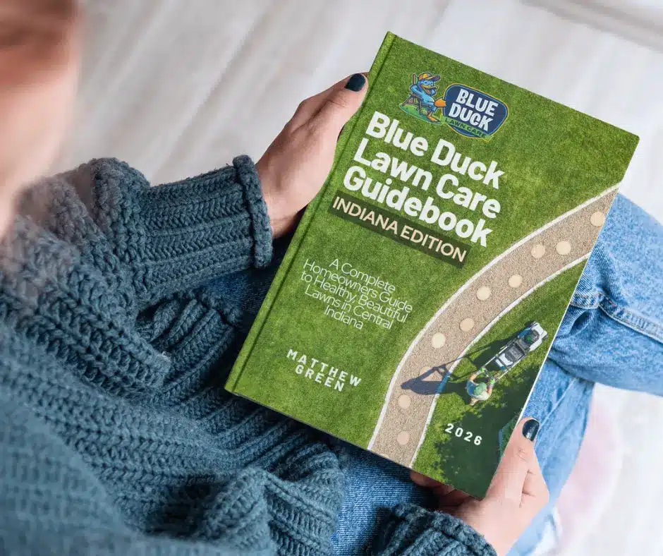 Free lawn care manual from Blue Duck Lawn Care with simple steps for a healthier lawn in Central Indiana.