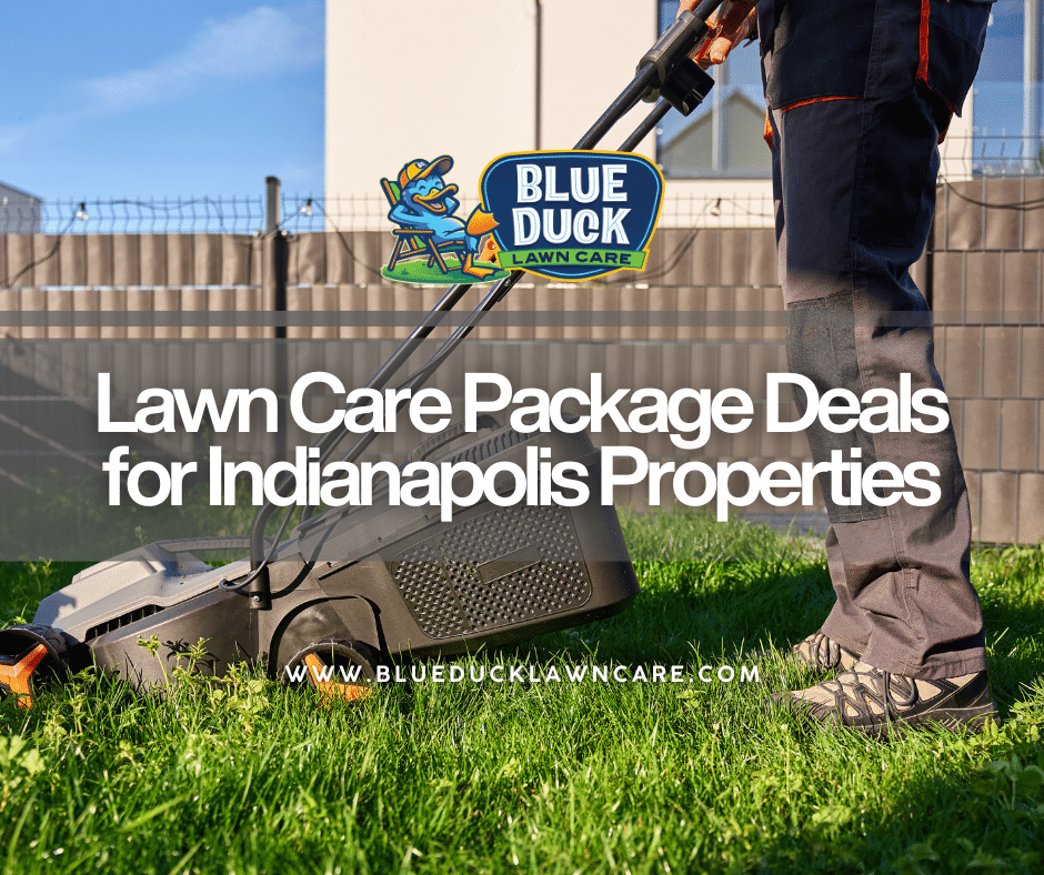 Lawn care package deals for Indianapolis homeowners and businesses for healthier green grass all year round.